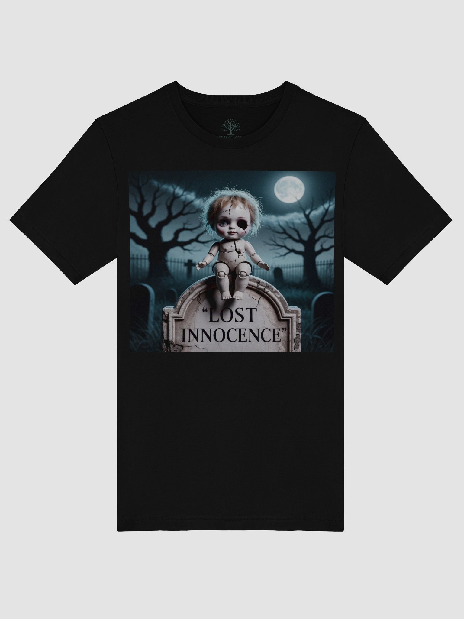 Creepy Doll 'Lost Innocence' T-Shirt - Unisex Supersoft Gothic Design product image (45)