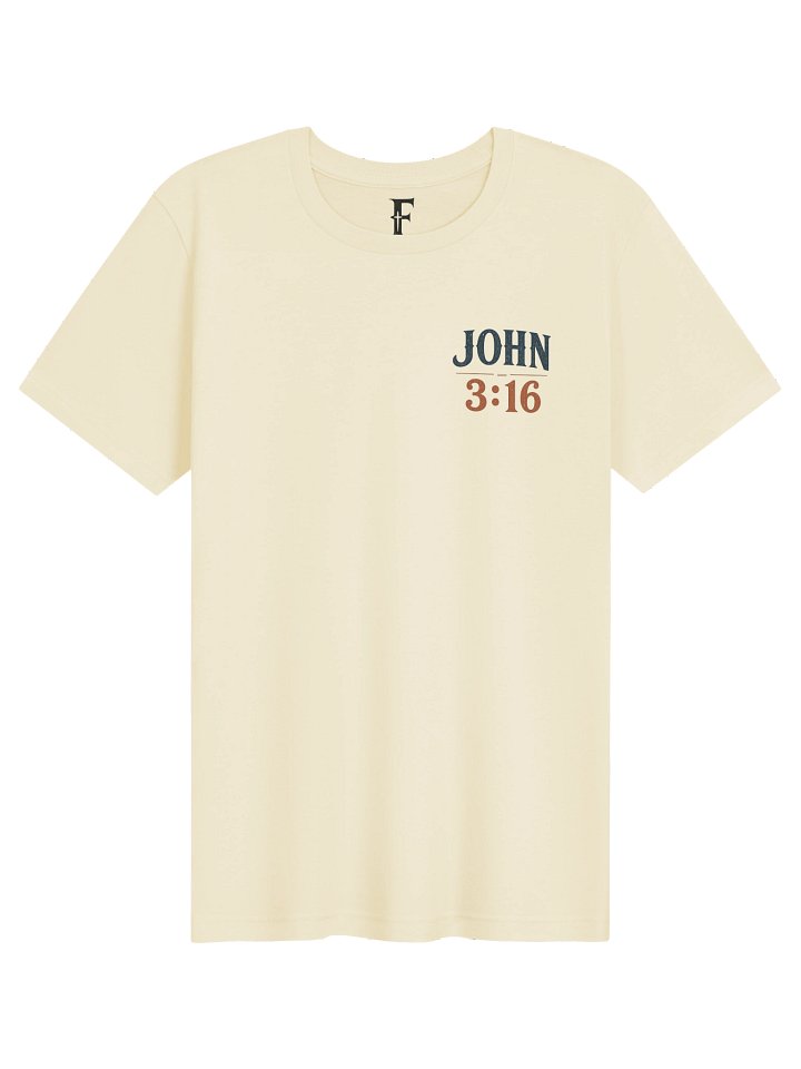 John 3:16 Cross Mountain Adult T-Shirt product image (1)