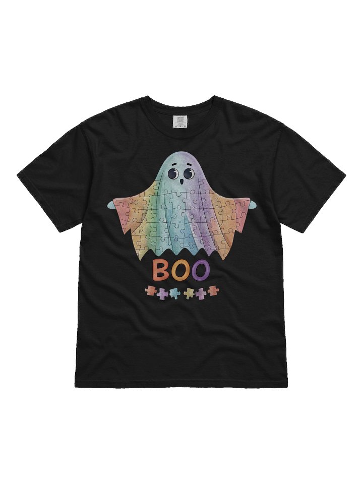 Rainbow Puzzle Boo Ghost T-Shirt product image (2)