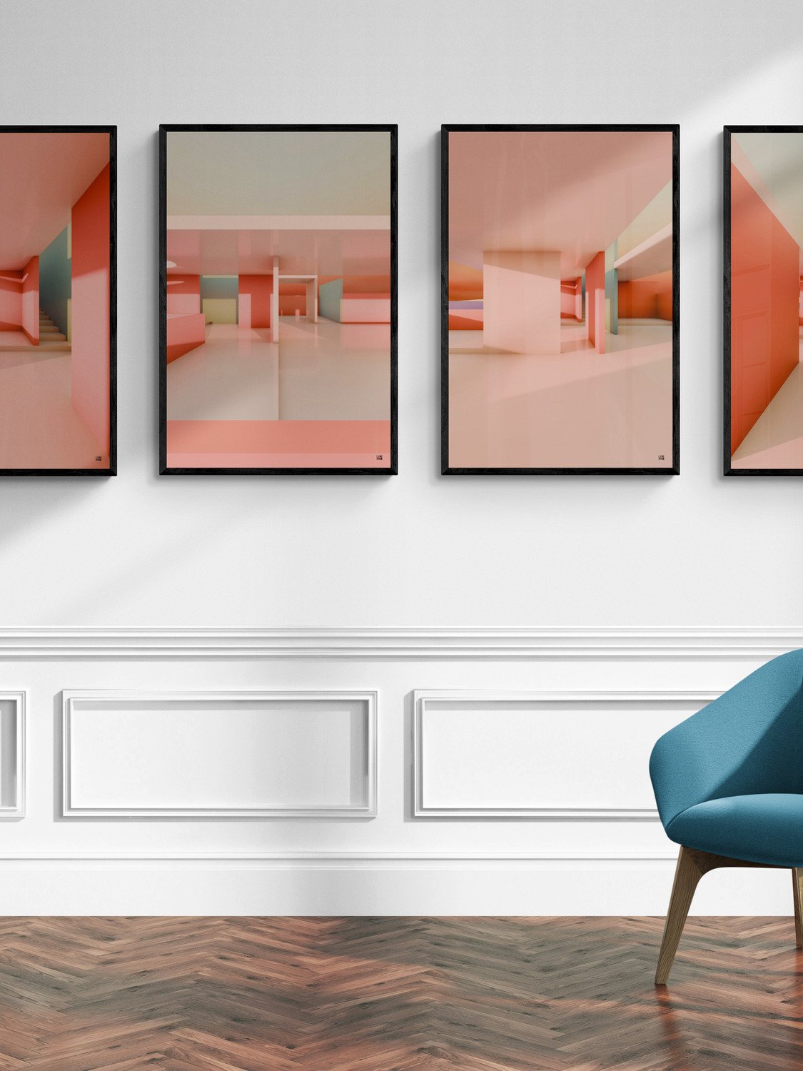 Architectural Landscape - Summer Pastel 03 24"x36" product image (6)