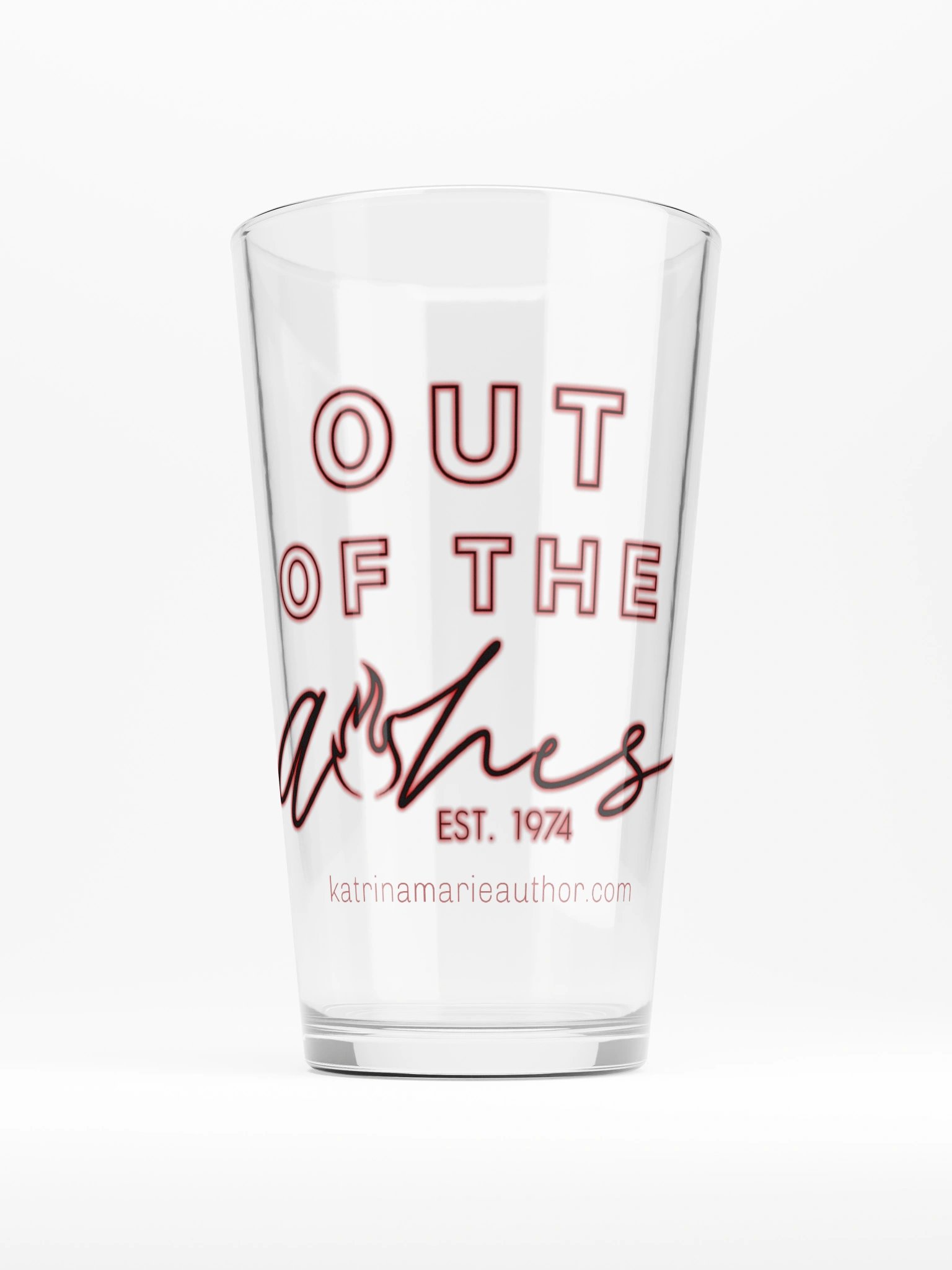 Out of the Ashes Pint Glass product image (1)