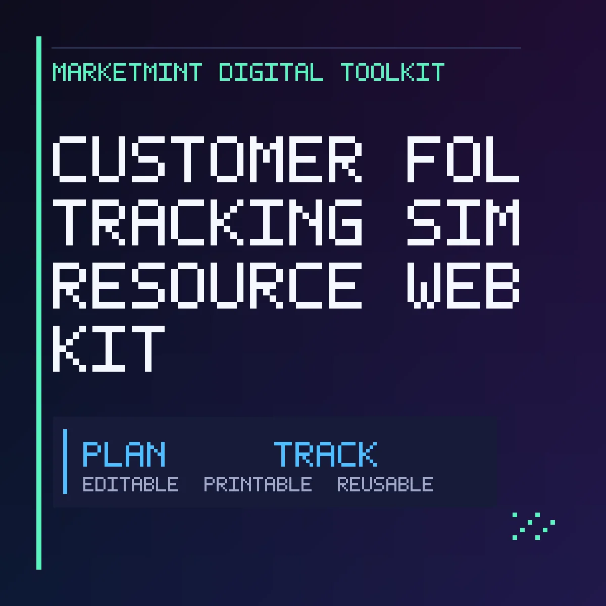 Customer Follow-Up Tracking Simple Resource Website Kit product image (1)