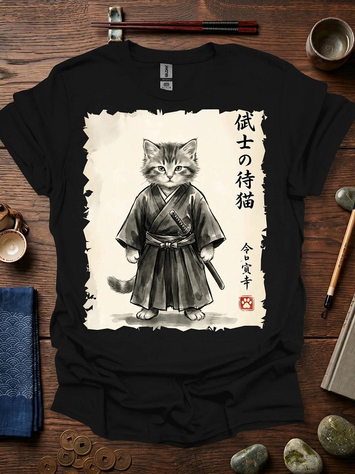Little Cat Samurai T-Shirt product image (11)