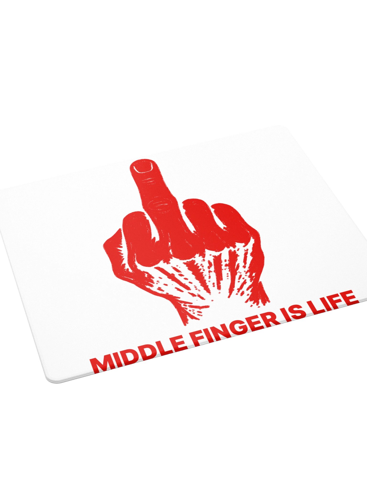 No ShopCo | Gaming Mouse Pad - Red on White product image (4)
