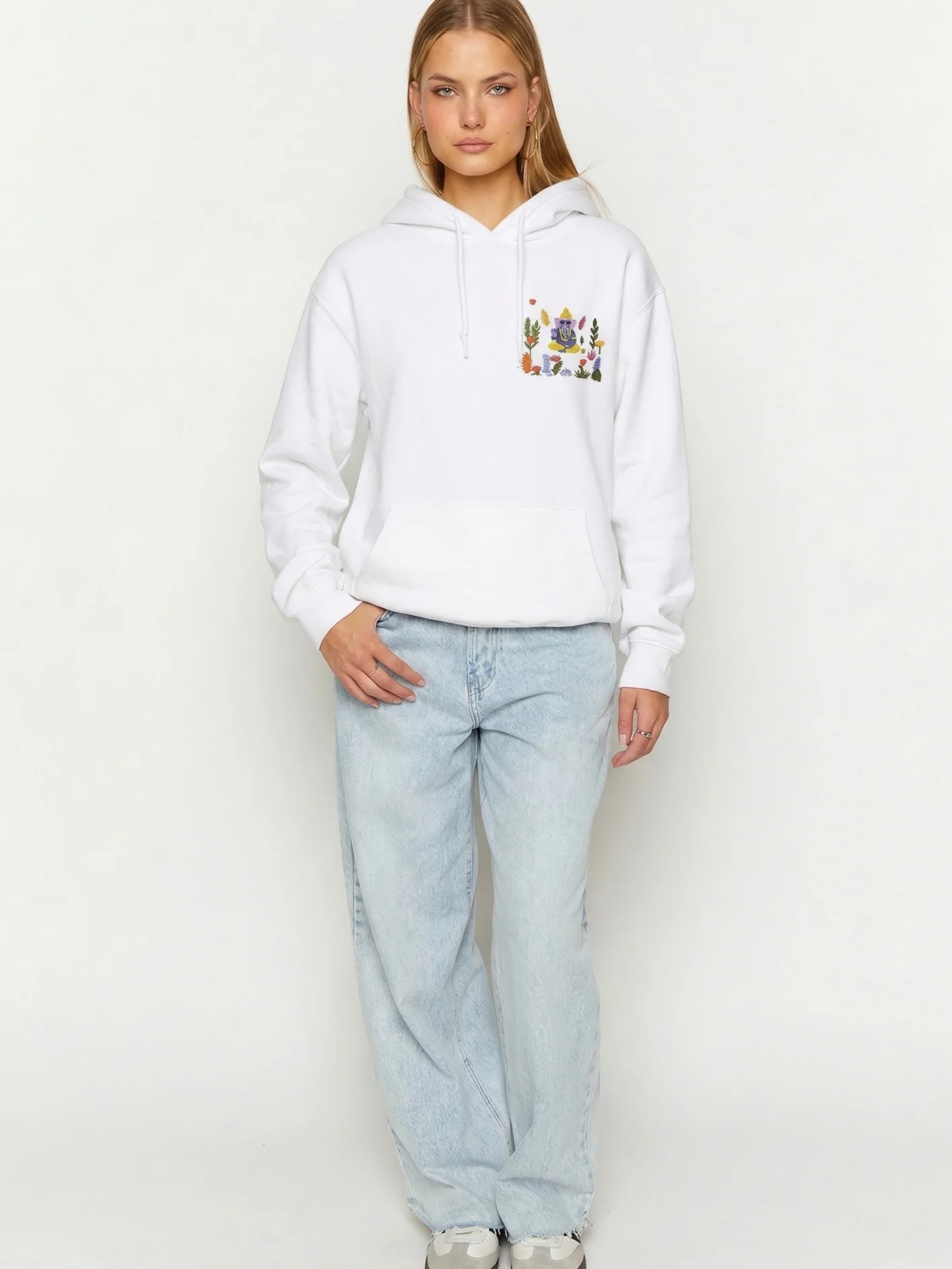 Om Gam Ganapataye Namaha - Hoodie (WHITE) product image (3)
