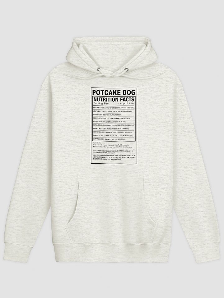 Potcake Nutrition Facts Lable Hoodie product image (2)