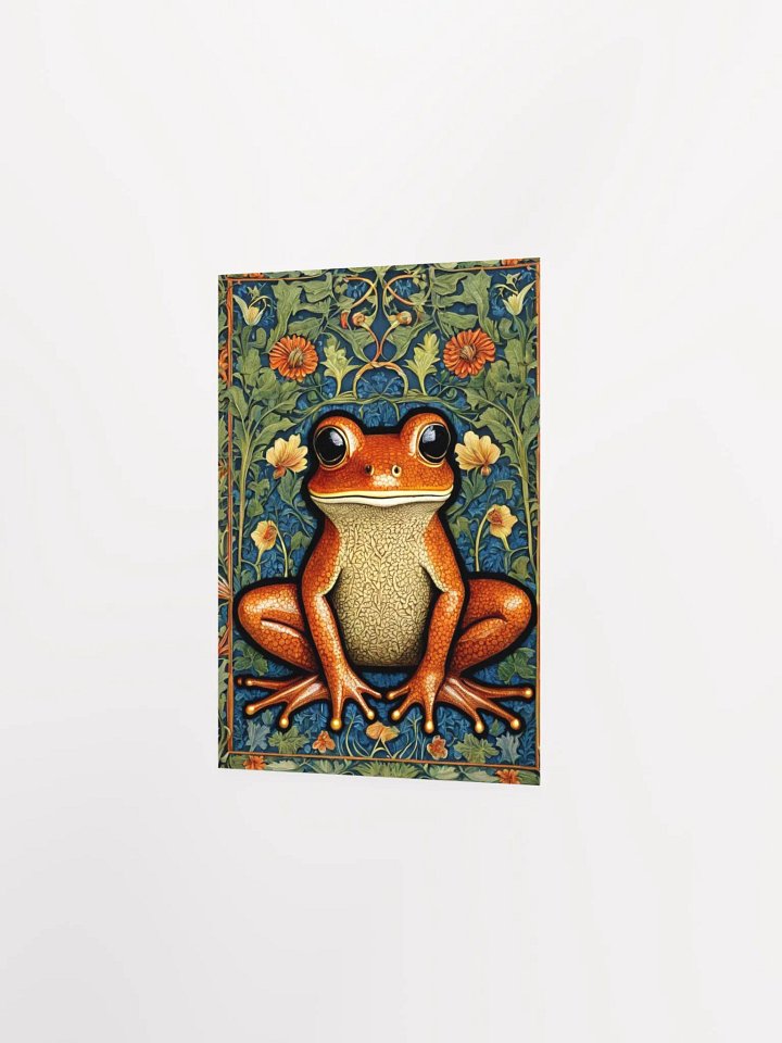William Morris Inspired Frog 5x7 inch Poster product image (2)