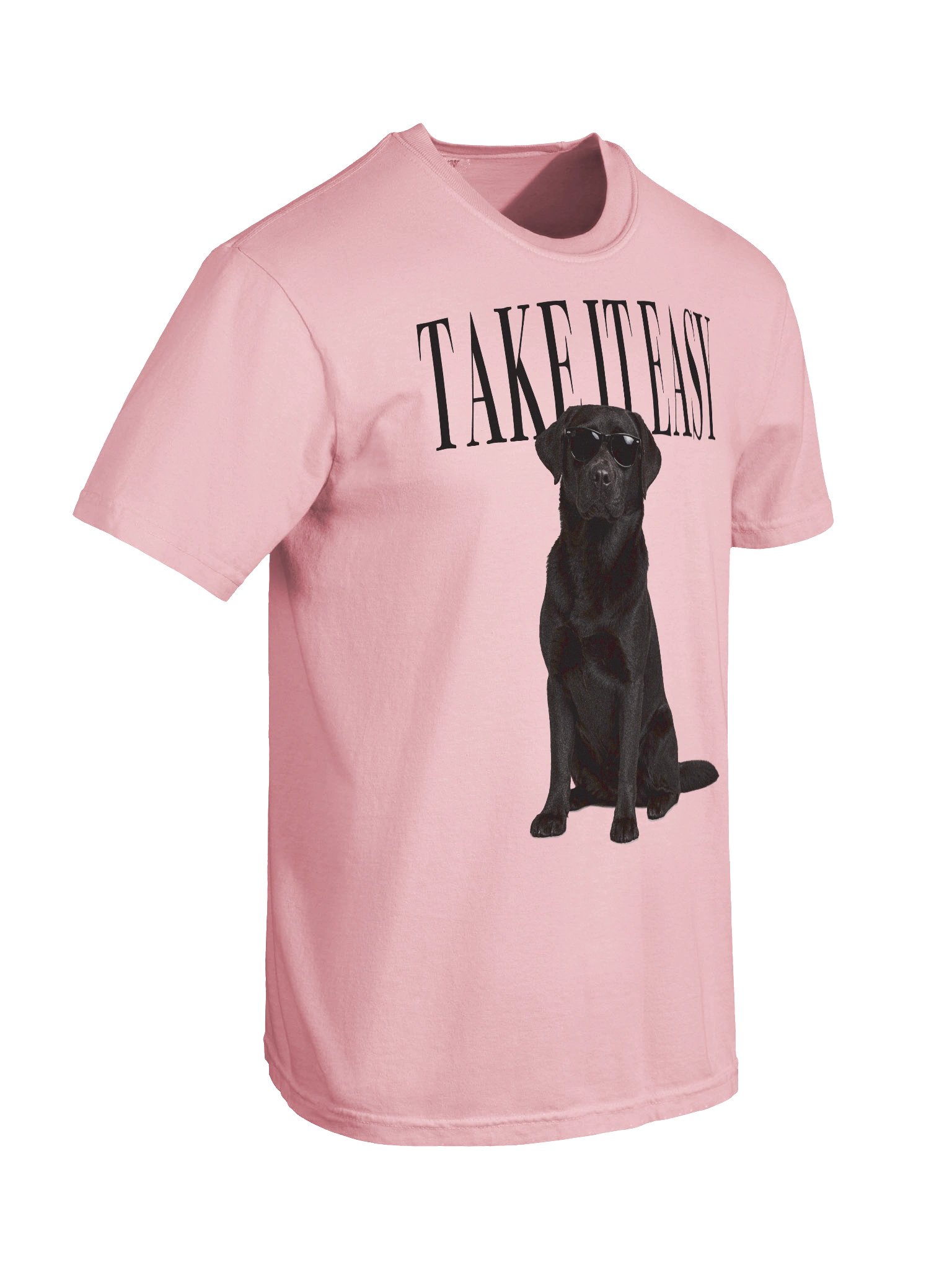 Take It Easy '90s Pop Vintage-Style T-Shirt for Labrador Retriever(Black) Lovers product image (11)