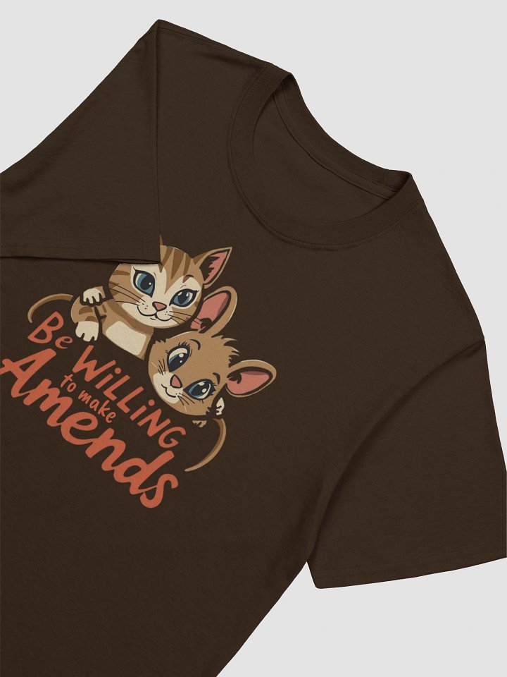 Be Willing to Make Amends AA Recovery & Sobriety Cat Lovers T-Shirt product image (2)