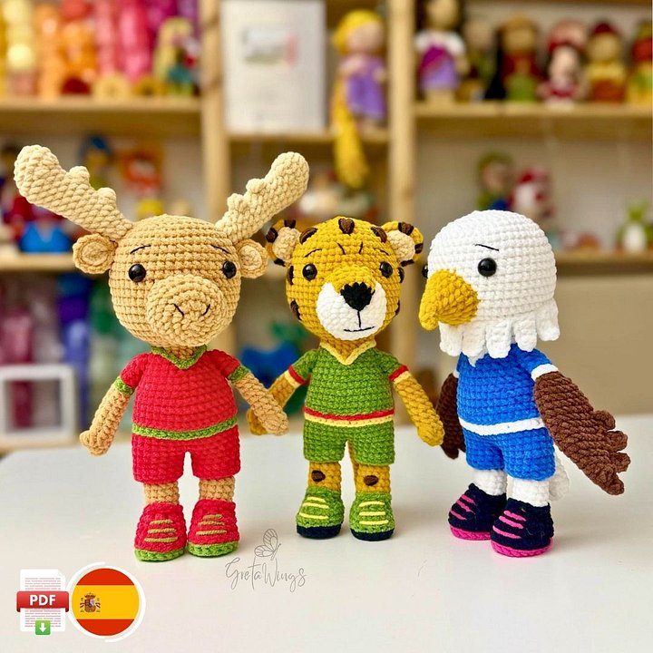 Patrón Amigurumi Mascotas del Mundial + Balón Fútbol product image (1)