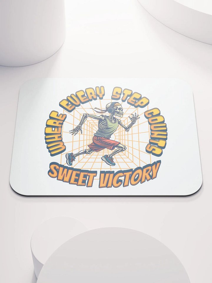 Where Every Step Counts Sweet Victory Runner Skeleton Stride Mouse Pad product image (1)