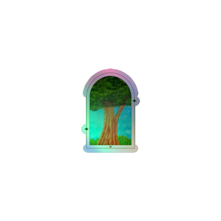 Holographic Serene Tree Sticker Sheet product image (1)