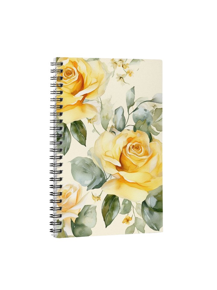 Golden Rose Garden Spiral Notebook product image (1)