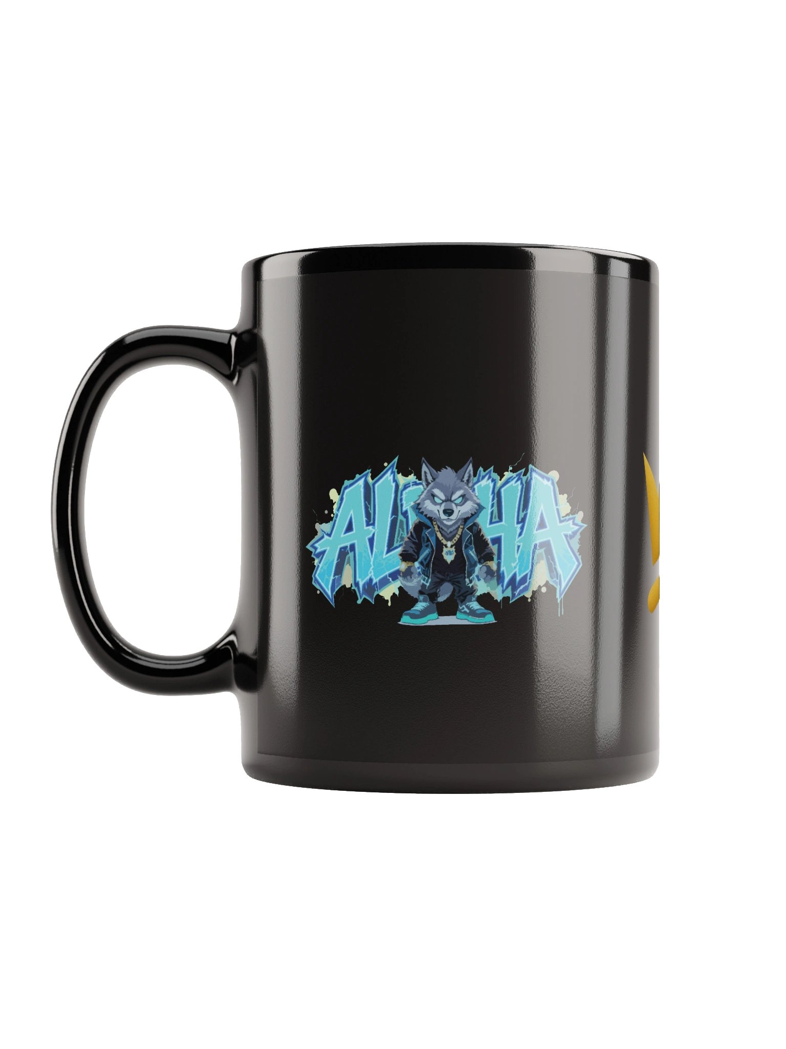 Ceramic Mug – Alpha Wolf Street Art Modern Graphic Coffee Mug for Daily Use product image (6)