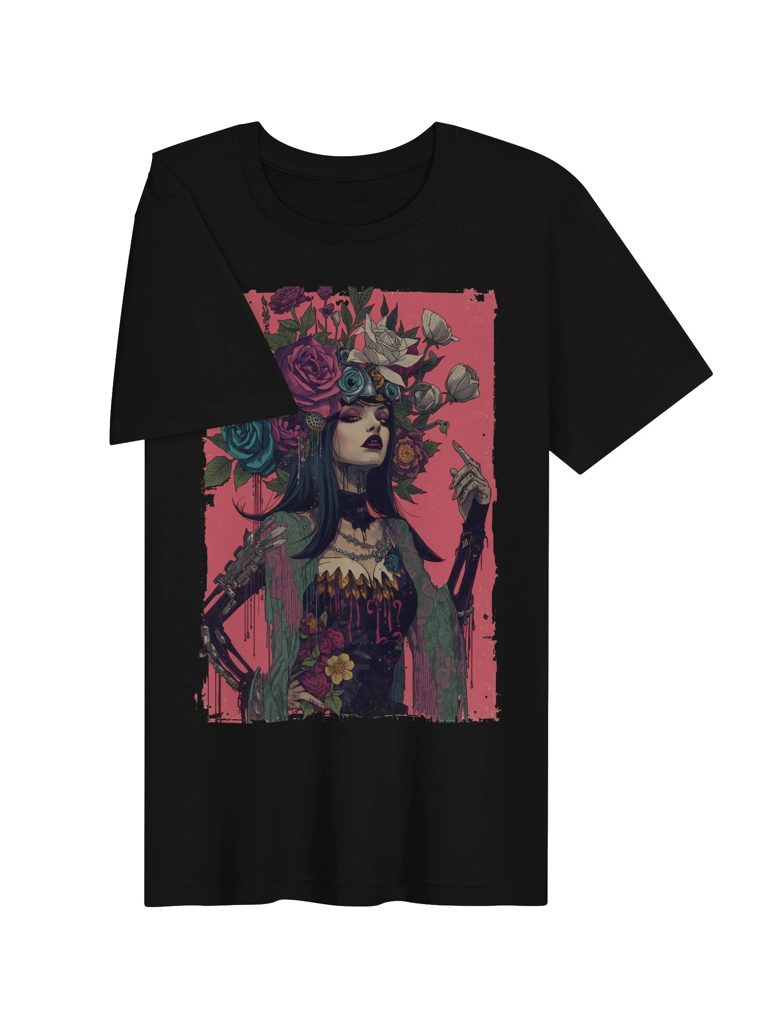Cyber Rose Headdress Supersoft Tee product image (6)