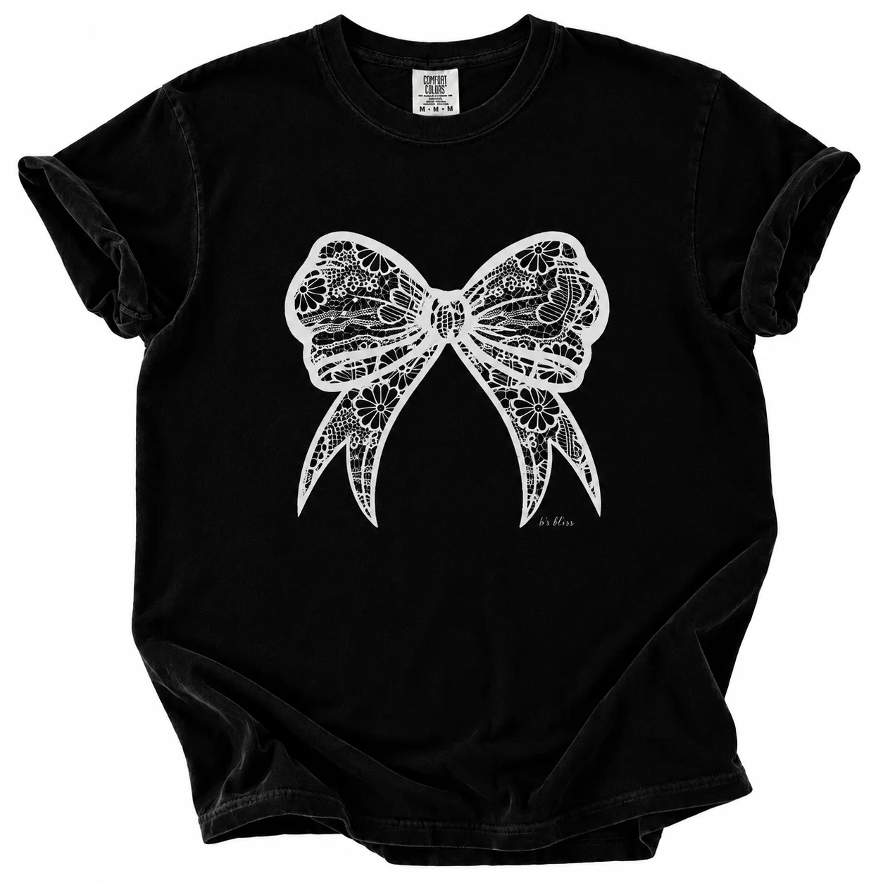 Comfort Colors Coquette White Bow Graphic T-Shirt product image (1)