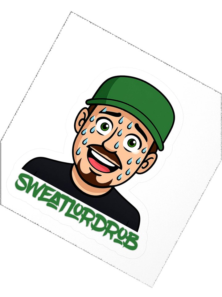 SweatLordRob Face and Logo Sticker product image (2)