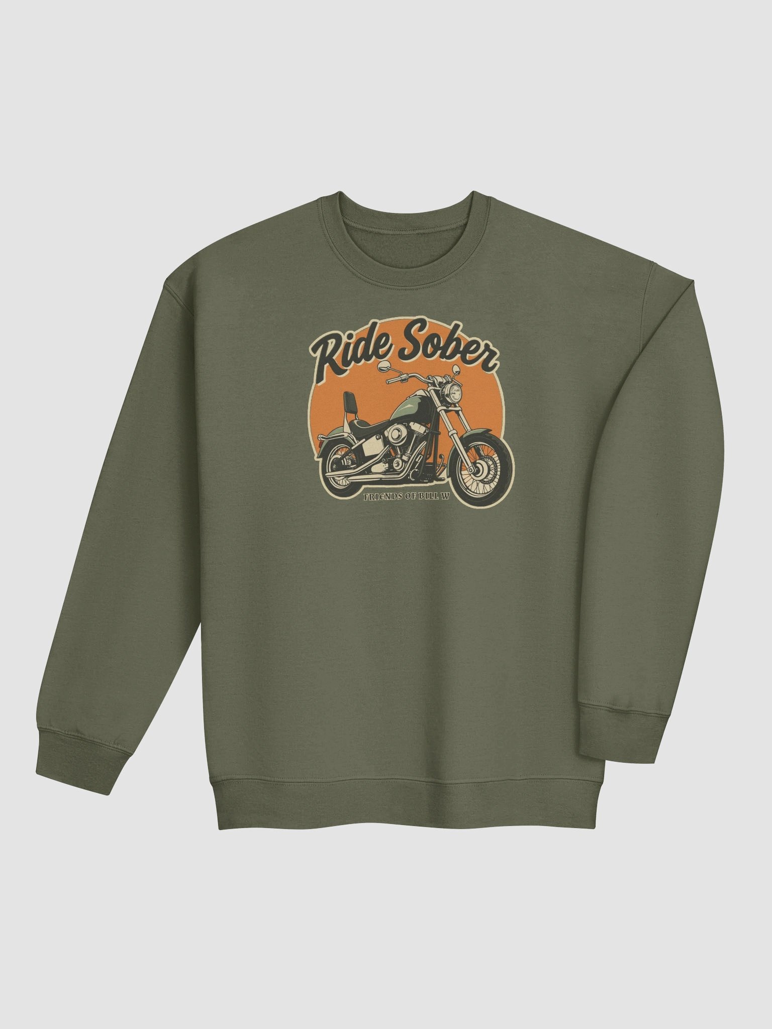 Ride Sober Friends of Bill W | Recovery & Sobriety Sweatshirt product image (4)