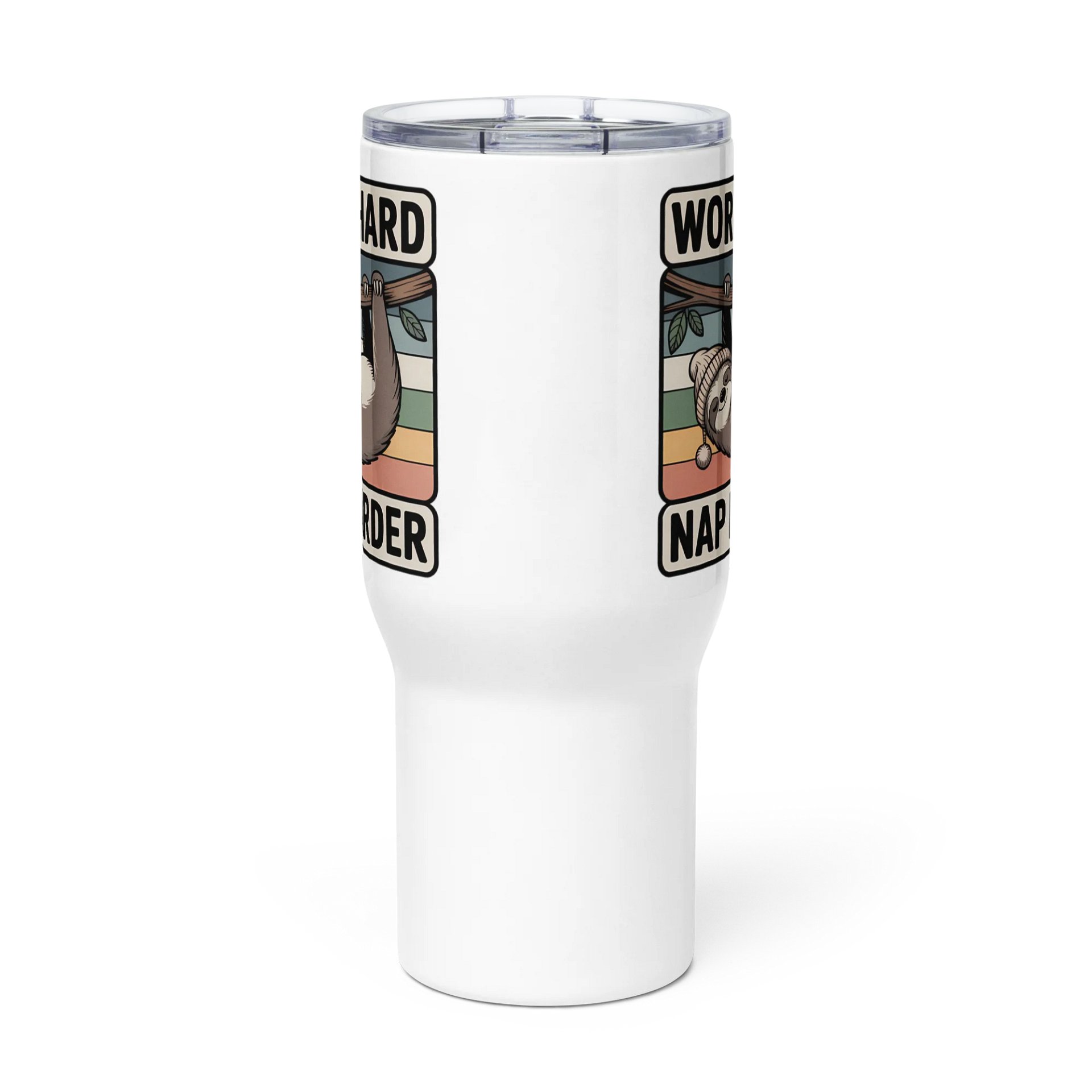 Work Hard Nap Harder Non-Sacral Travel Mug product image (4)