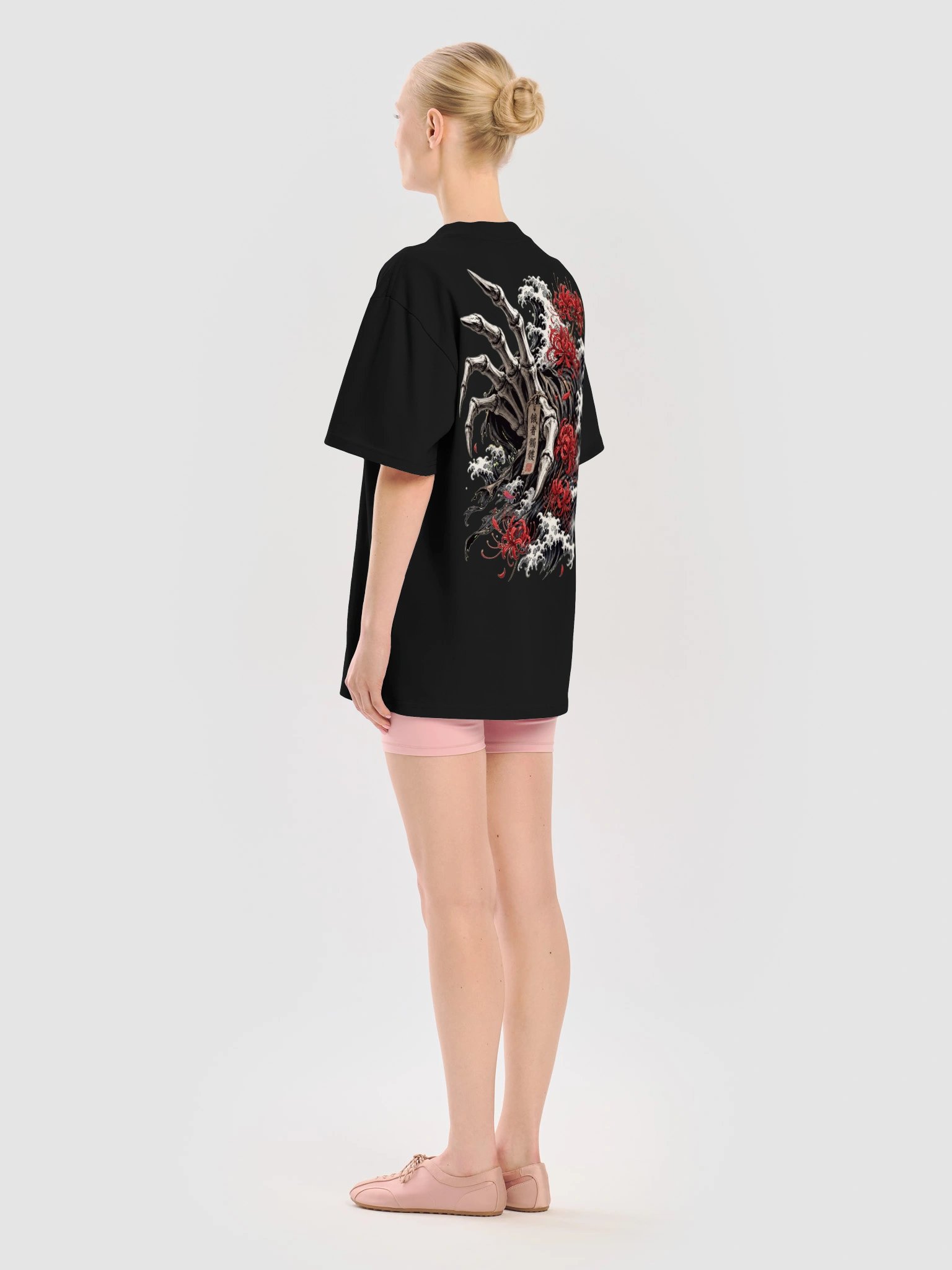 Gashadokuro Skeleton – Japanese Yokai Oversized Graphic T-Shirt | Dark Streetwear product image (9)