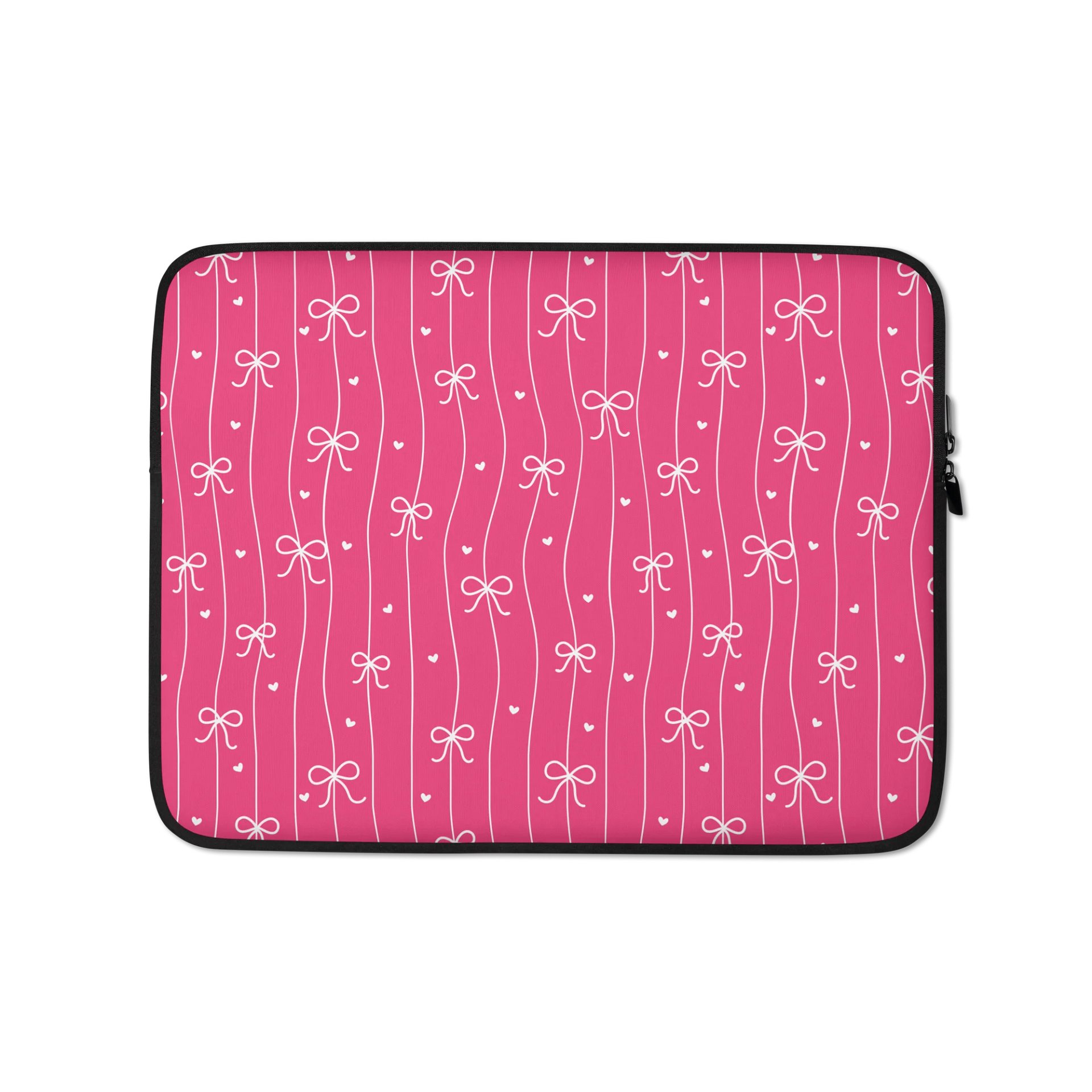Pink Bow Coquette Laptop Sleeve product image (1)