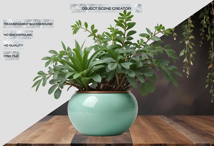 Jade Signature – Minimalist Jade Planter PNG product image (2)