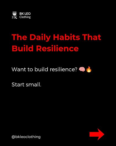 Resilience is not just internal.
‎You can see it in how people:
‎Carry themselves, speak, stay disciplined, and show up consi...