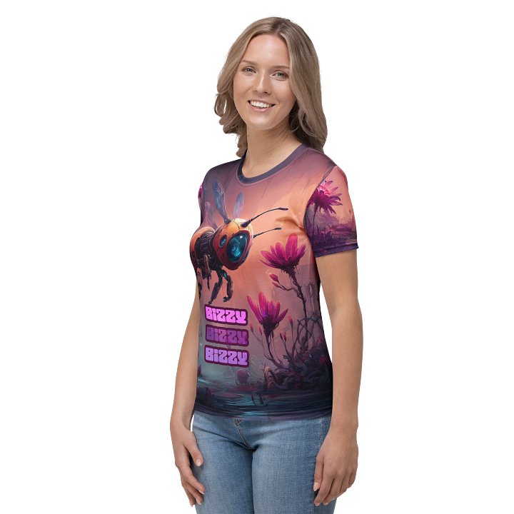 Bizzy Bee Women’s All-Over Print T-Shirt product image (2)
