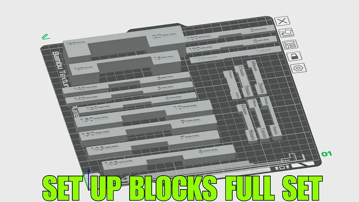 Metric Set Up Blocks 3D print files product image (1)