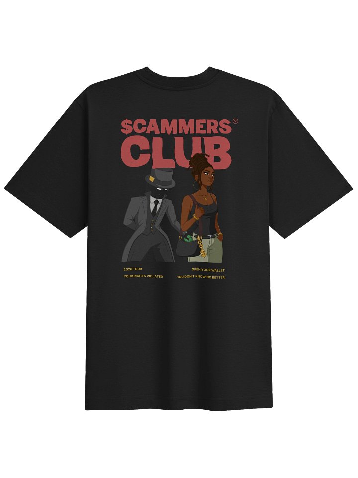 The Scammers Club "Sleight of Hand" Oversized Tee (in the Dark) product image (1)