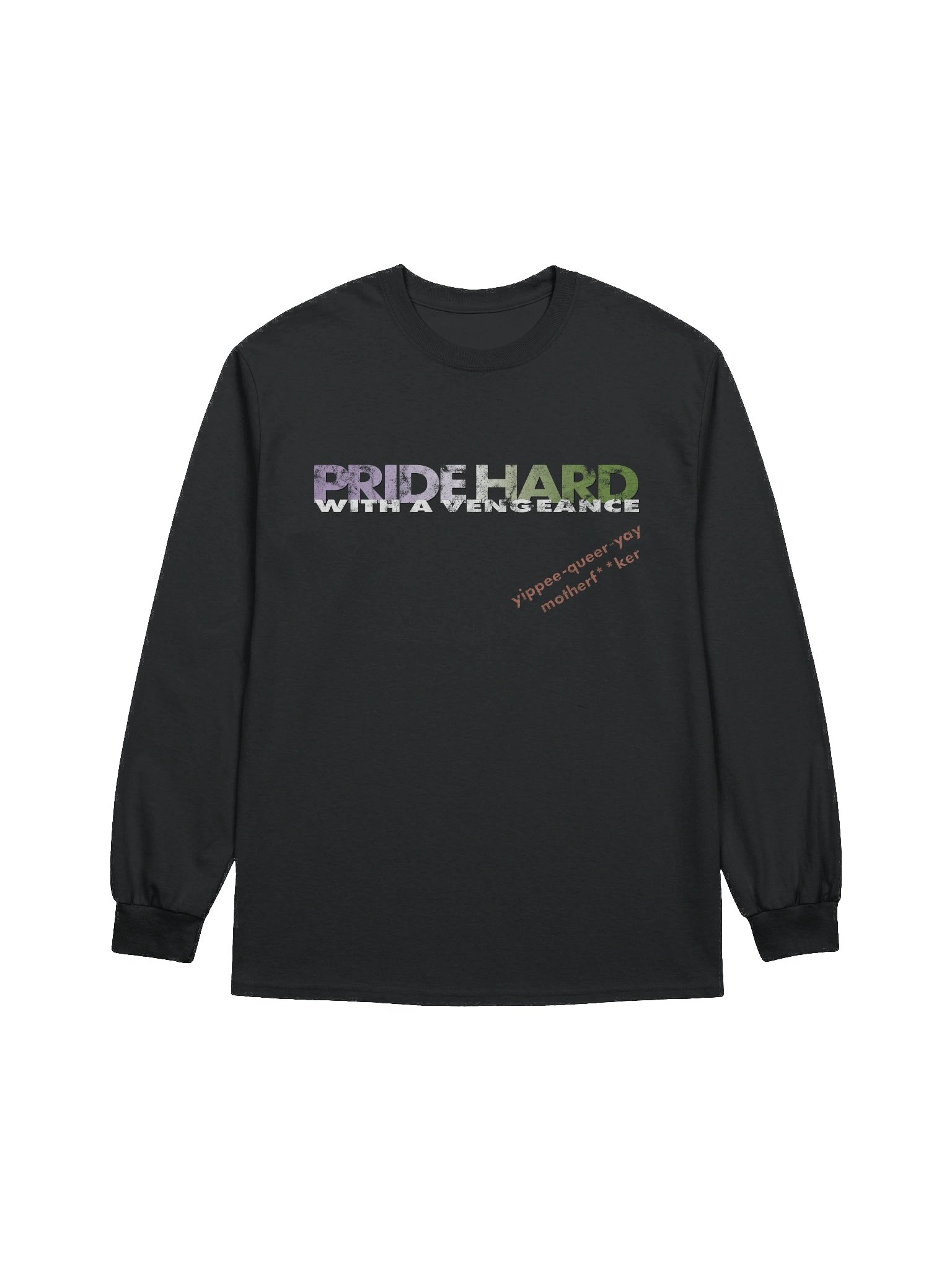 Genderqueer "Pride Hard" Long Sleeve Tee product image (1)