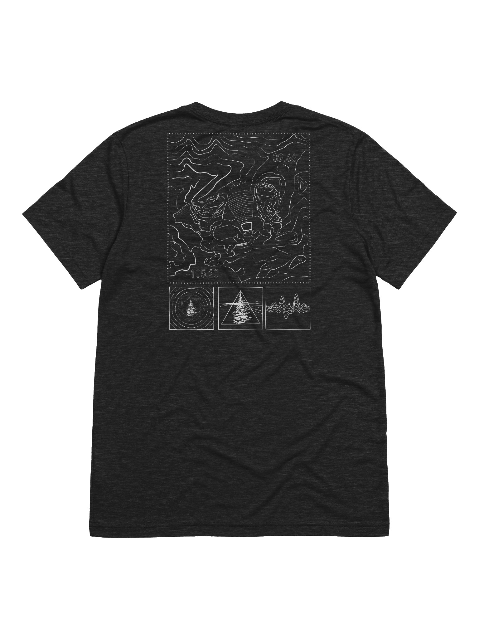 Red Rocks Topographic TShirt product image (3)