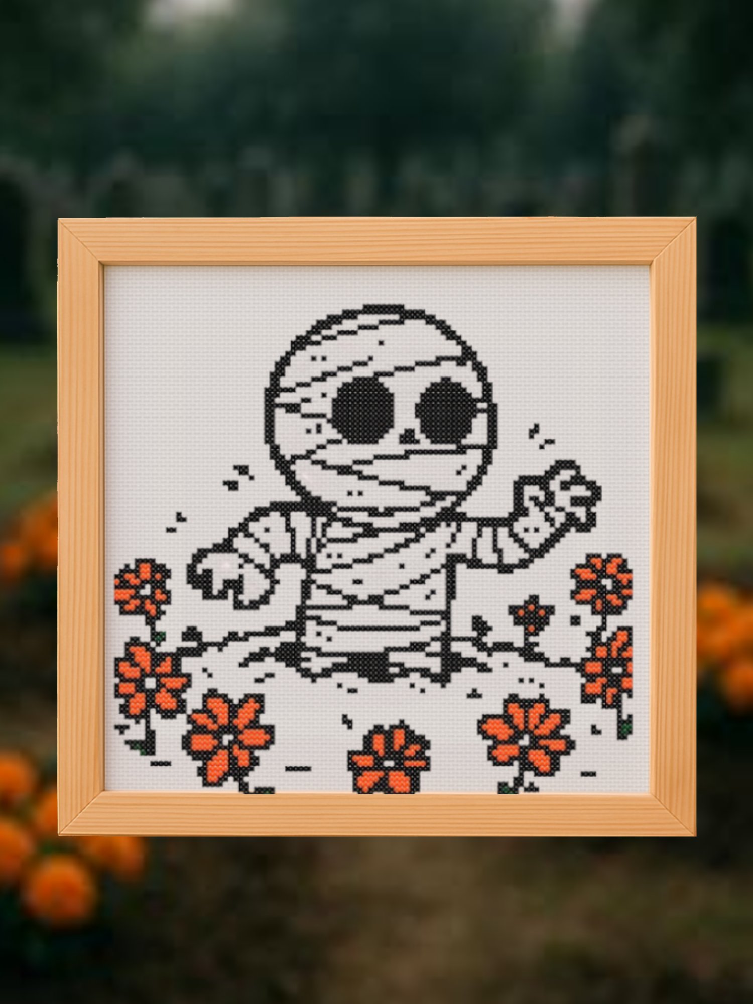 Mummy Rising Cross Stitch Pattern product image (1)