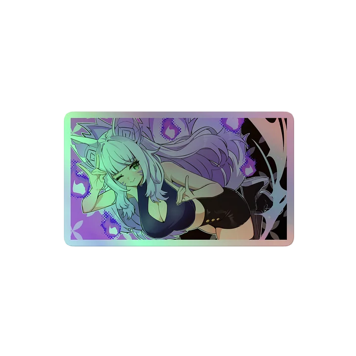 Fox Hands Holographic Sticker product image (2)