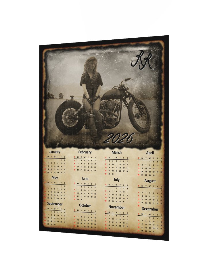 "Red's Ride" Poster Style 12 Month Calendar product image (2)