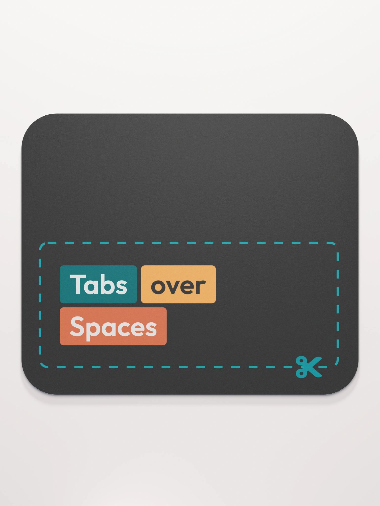 Tabs over spaces - Mouse Mat product image (3)