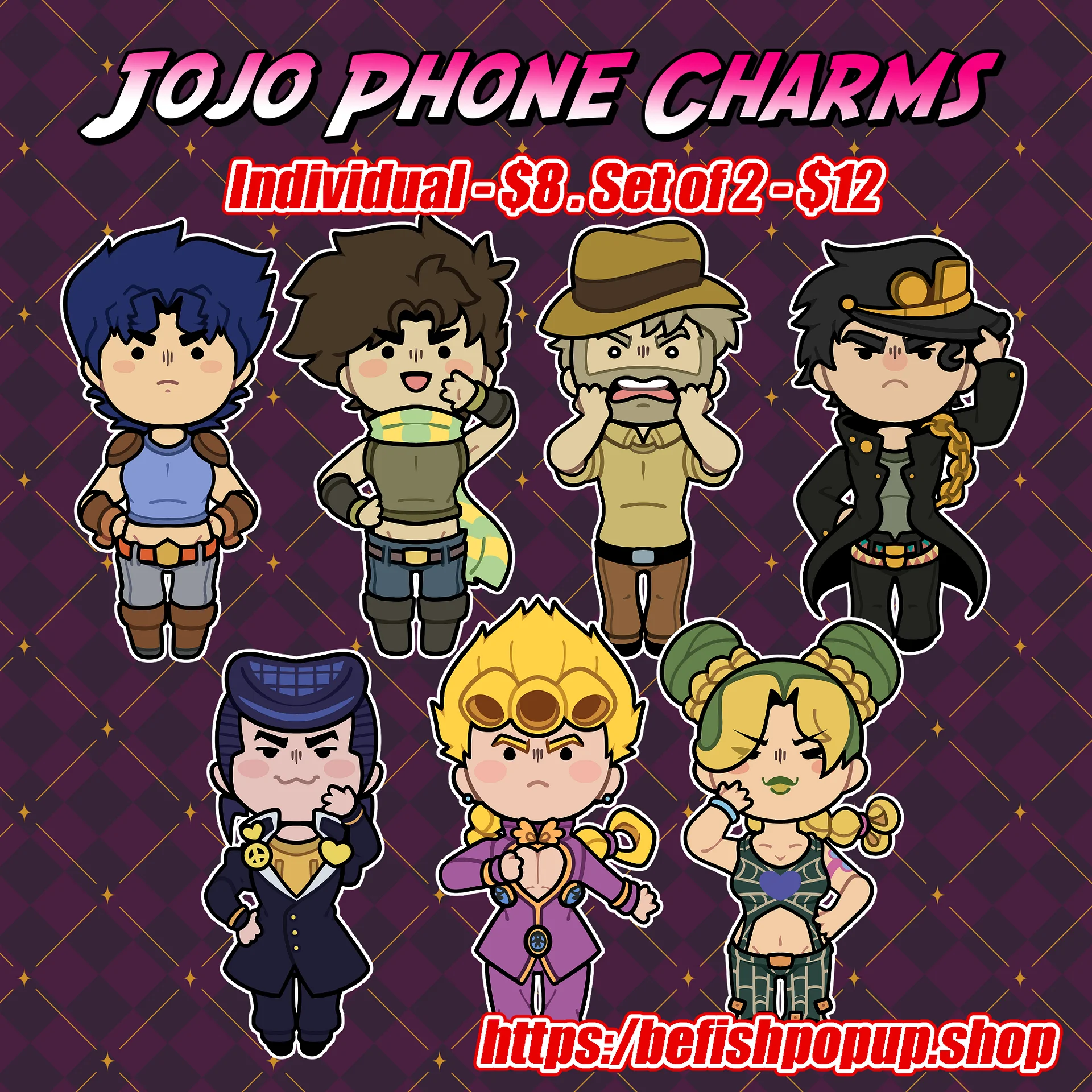 Jojo Phone Charms | PREORDERS product image (1)
