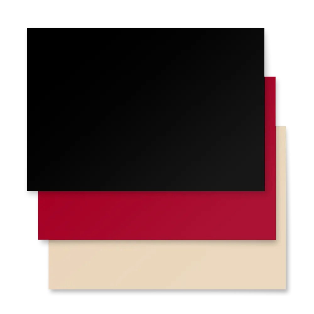 Mixed (Black, Red, Champagne) Solid Holiday Christmas Wrapping Paper Sheets (3) product image (4)