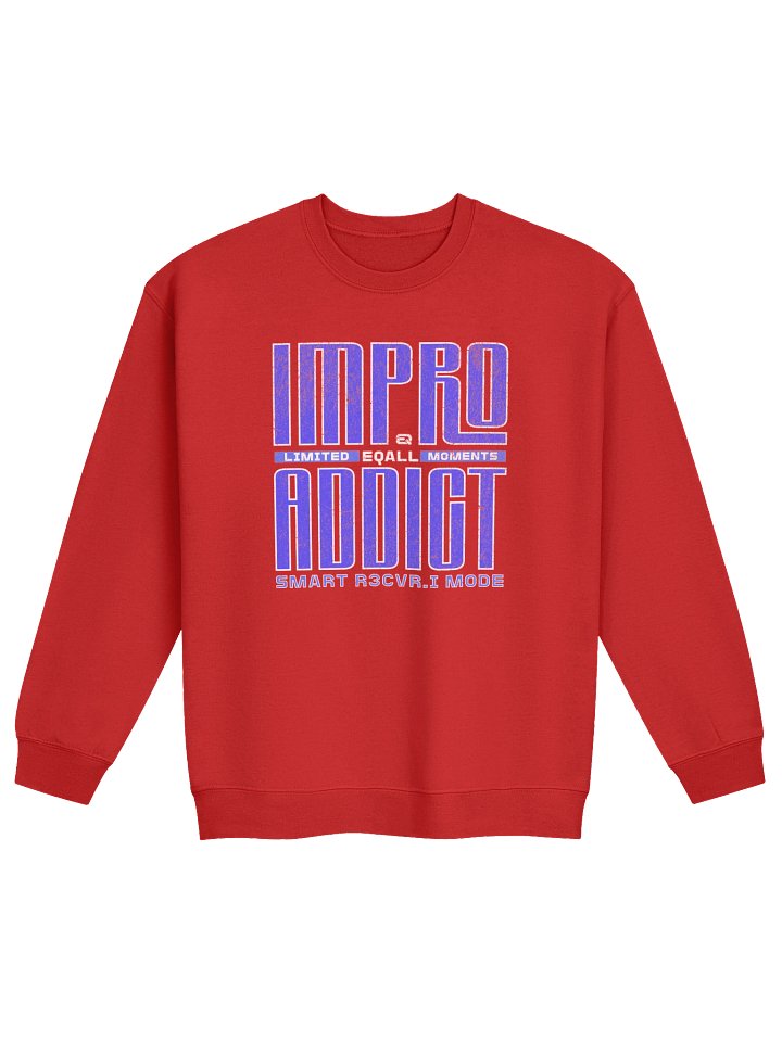 Limited IMPRO Maniac Moments Crewneck Sweatshirt_R3CVR.i mode by EQALL® Essentials_Blue White product image (1)