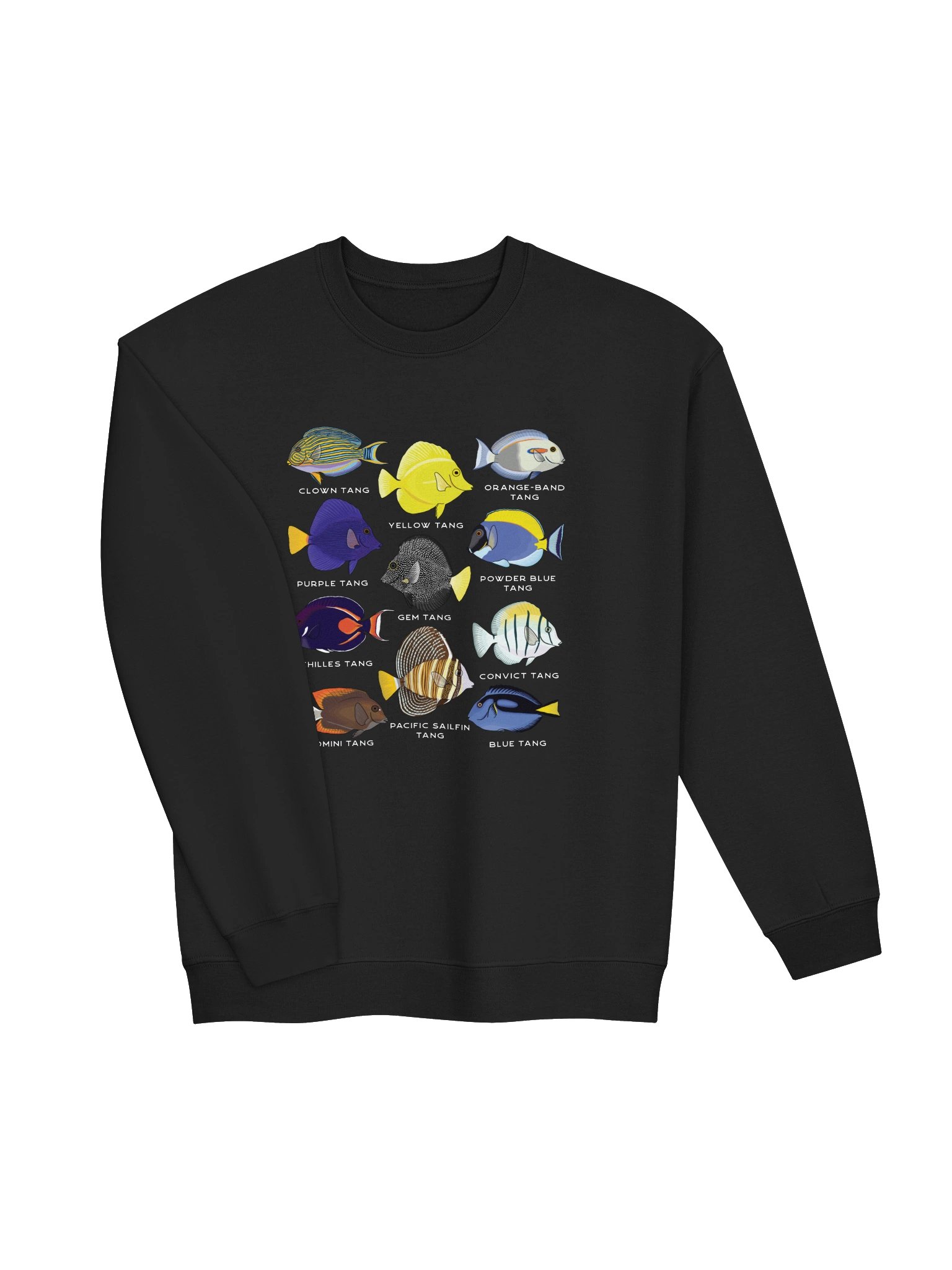 Tang Police(Front and Back Prints) Sweatshirt for Reef Aquarium Lovers product image (18)