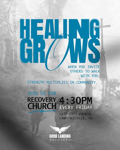Healing deepens when we walk together, and strength grows in community. Join us every Friday at 4:30PM at Recovery Church, Ga...