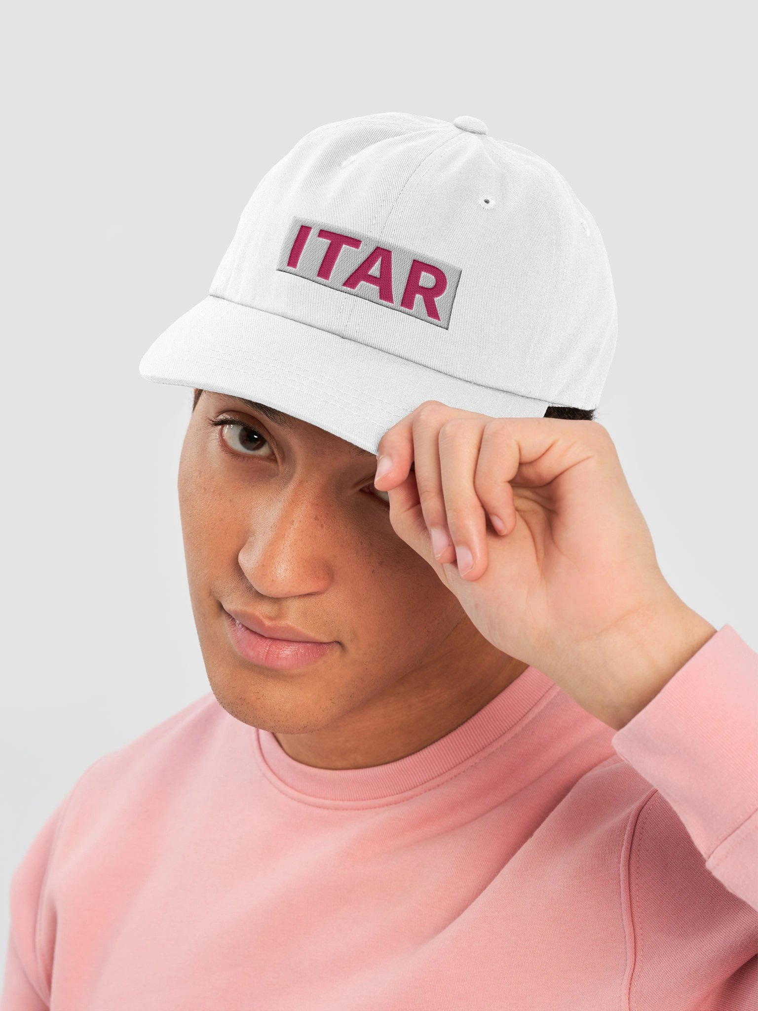 Baseball Cap Wh with ITAR pk product image (5)