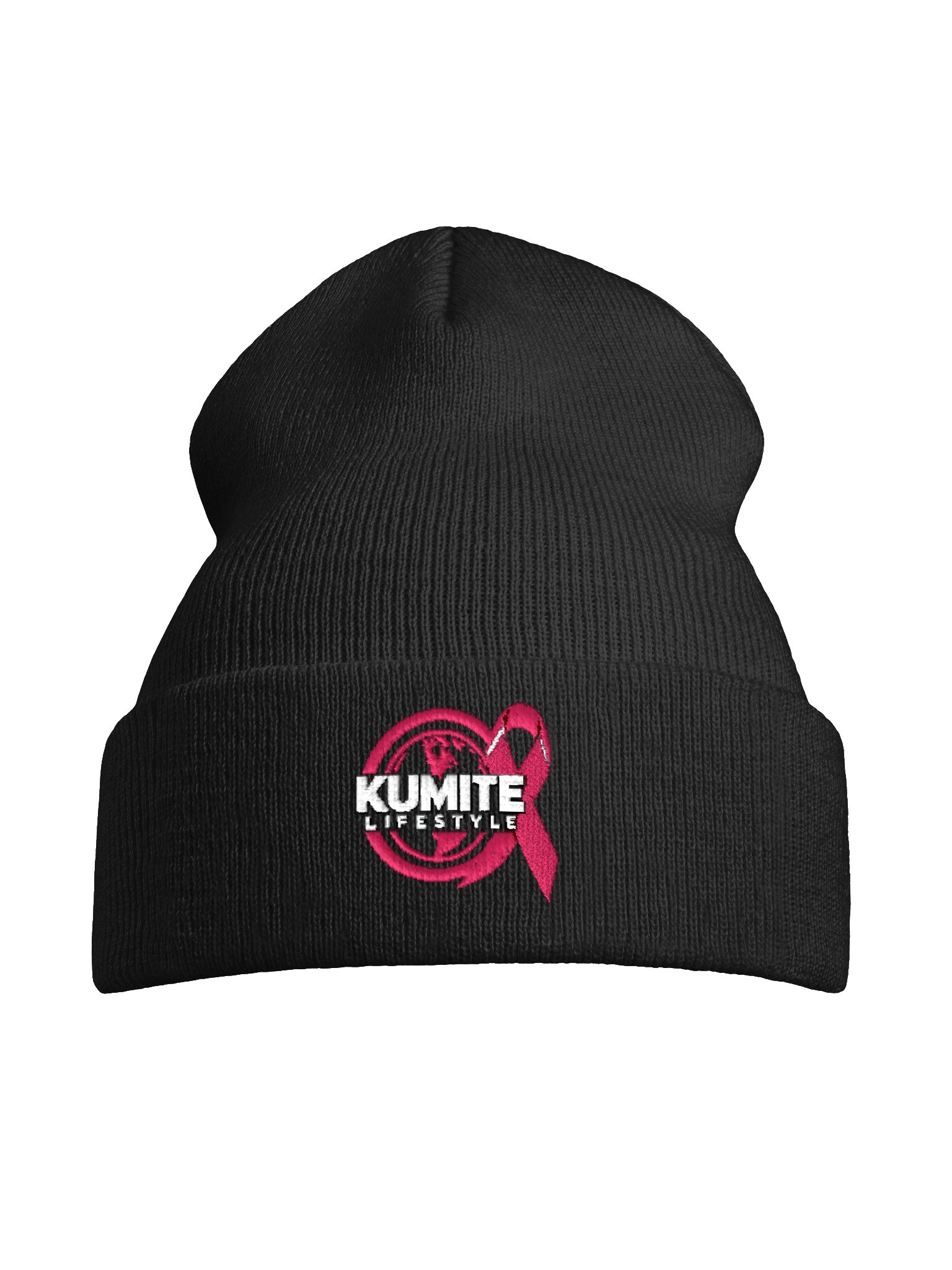 Kumite Lifestyle Pink Ribbon Logo Cuffed Beanie product image (13)