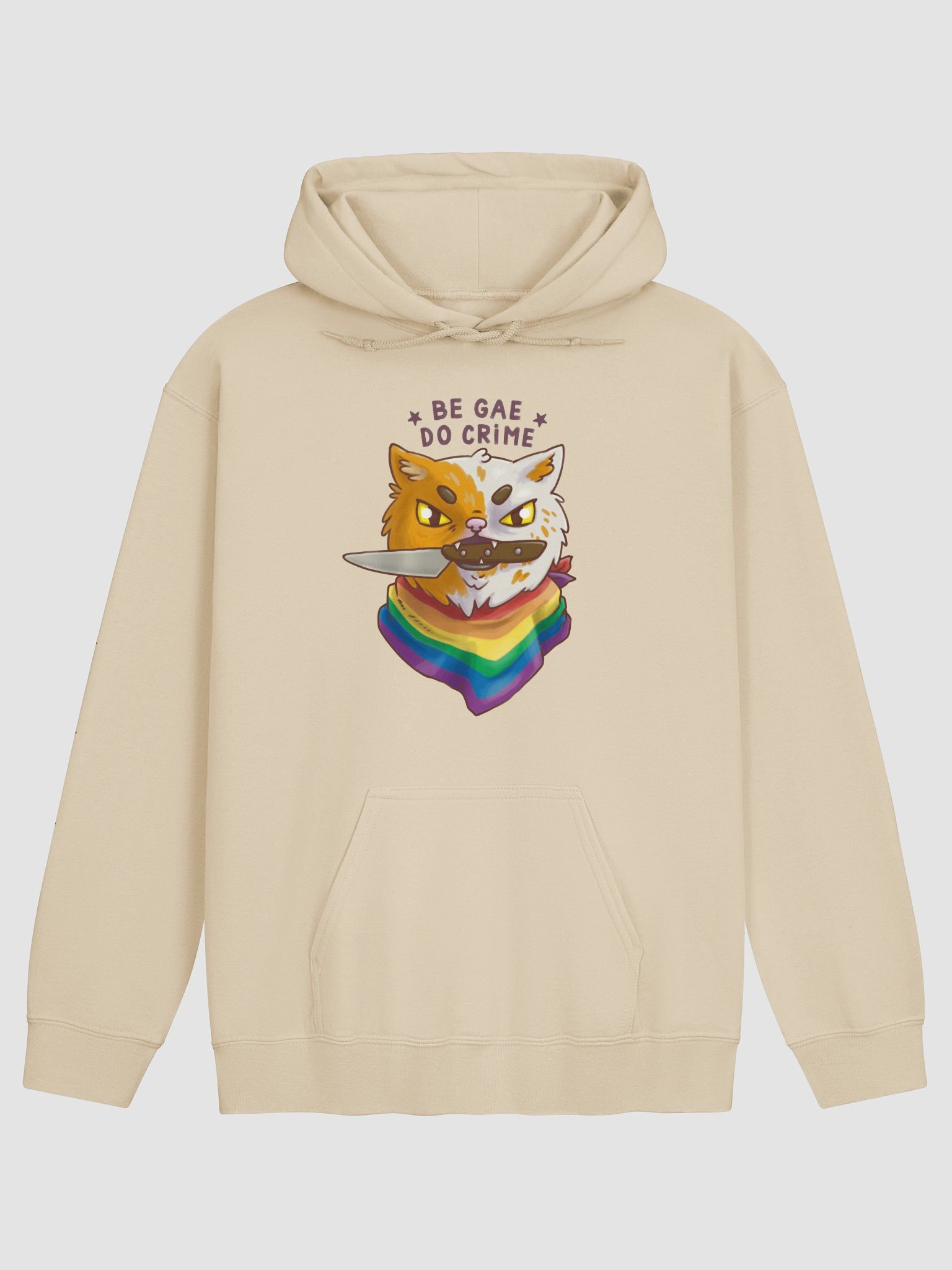 hoodie : be gae do crime product image (1)