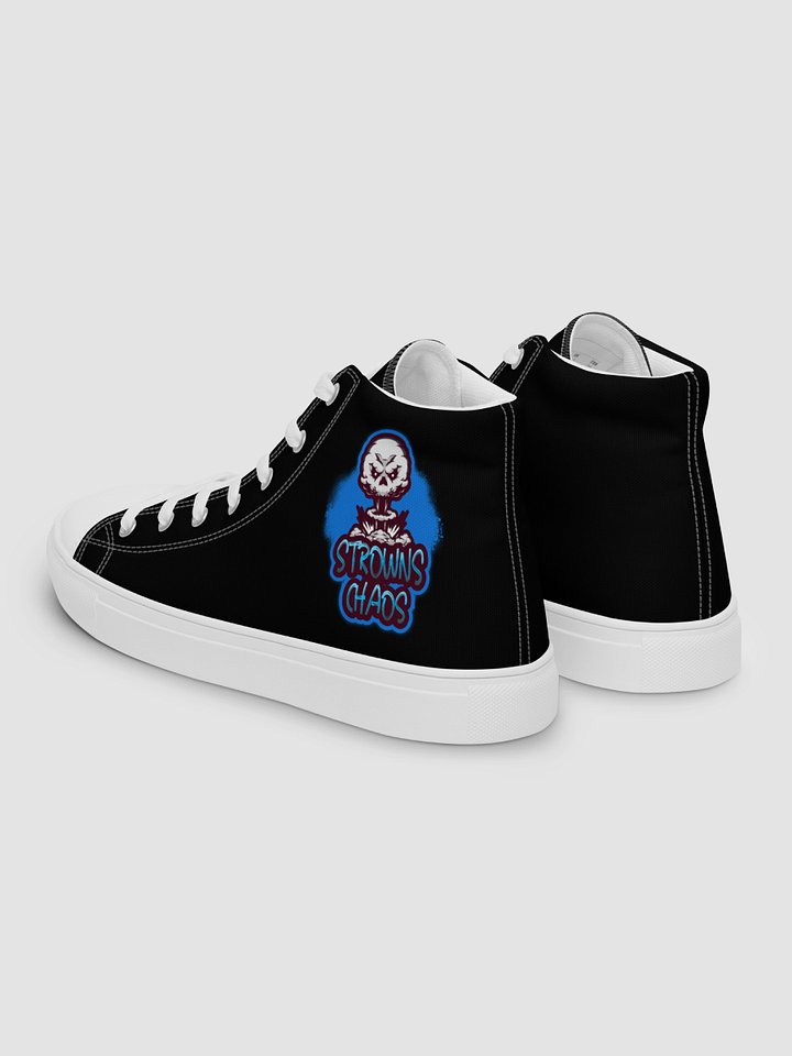 [strowns_chaos] Women;s High Top Canvas Shoes (Black) product image (2)
