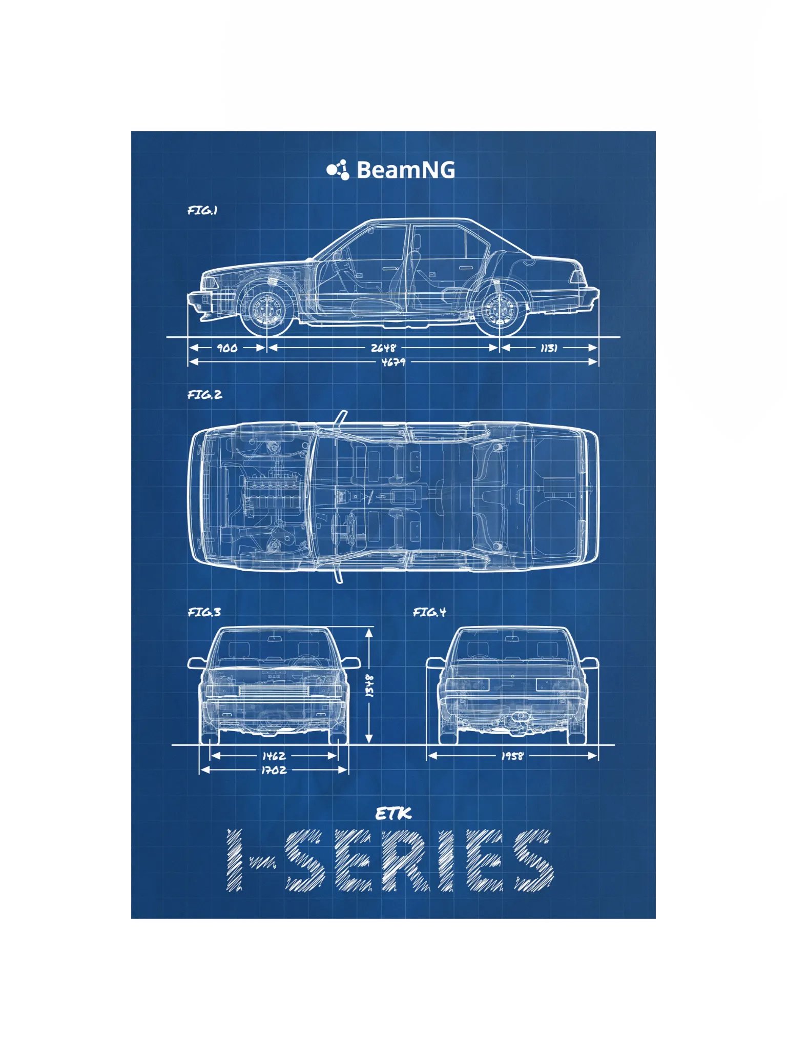 ETK I-Series Blueprint Poster product image (2)
