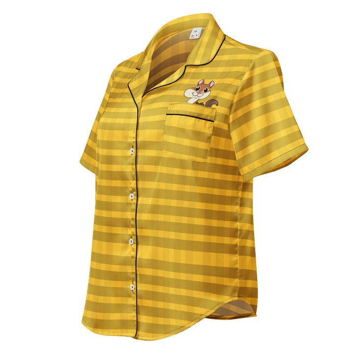 "Cheeky Chipmunk" - Women's Short Sleeve Pajama Top product image (1)