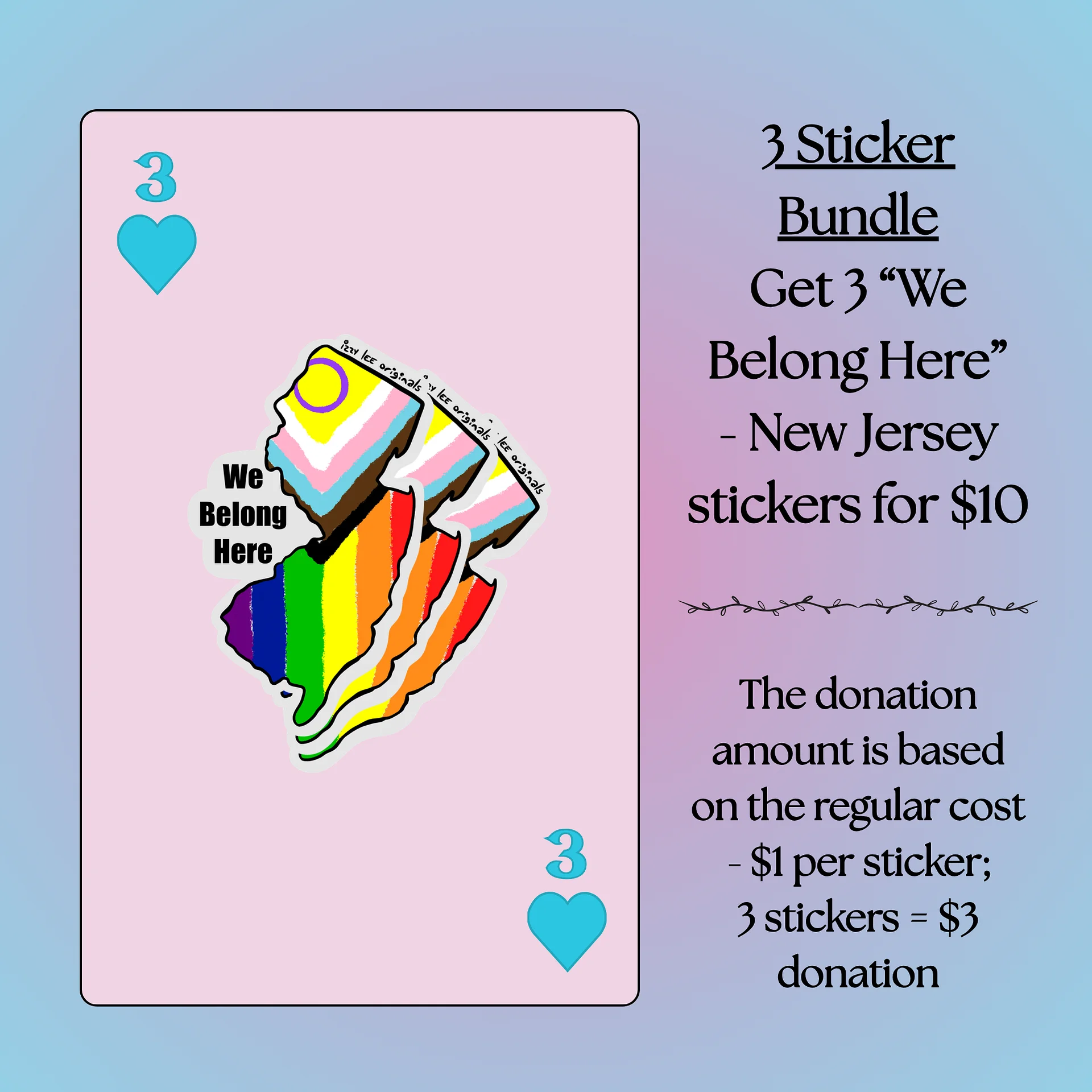 We Belong Here Sticker Bundles - New Jersey product image (1)
