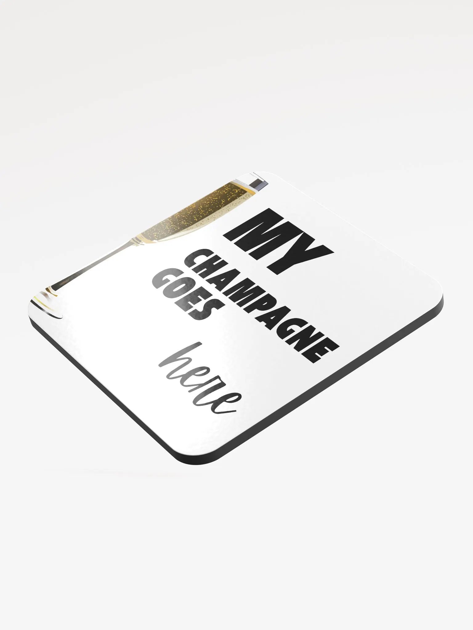 My Champagne Goes Here Cork Coaster Set product image (3)