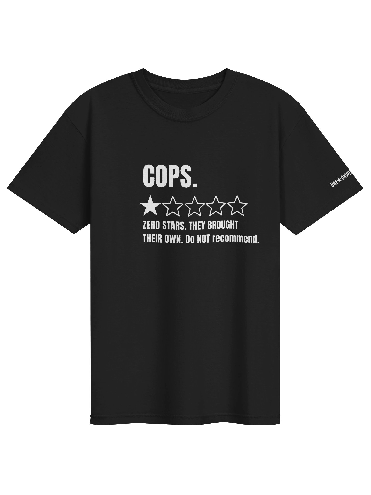 Men’s Funny Graphic T-Shirt Cops Review Rating product image (1)